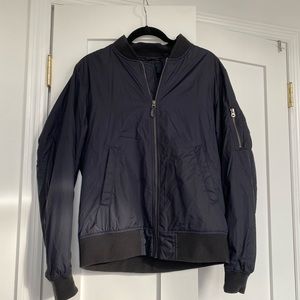 uniqlo navy bomber jacket
